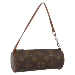 LOUIS VUITTON Monogram Papillon Pouch LV Auth 155531